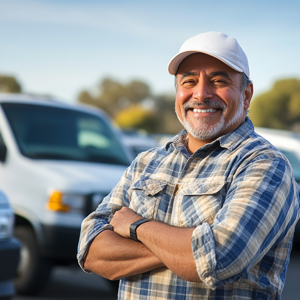 Happy customer celebrating financial success